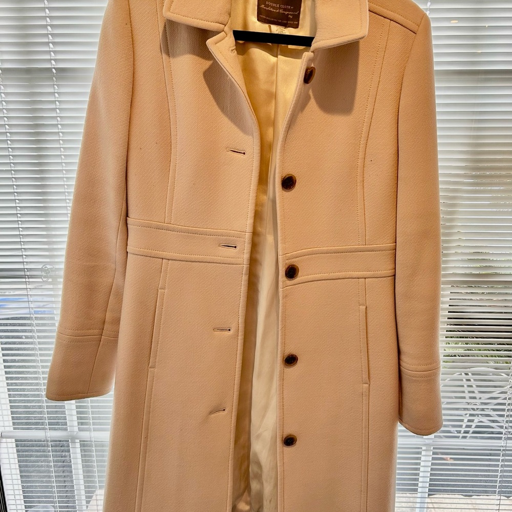 Jcrew Double Cloth Lady Day Topcoat, Classic Style Excellent Condition